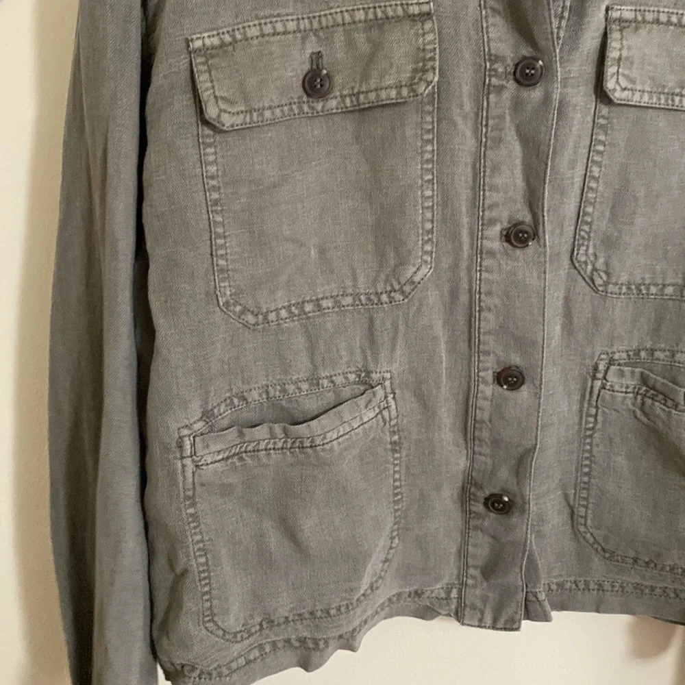 C&C California Linen Blend Utility Jacket - Picture 4 of 13